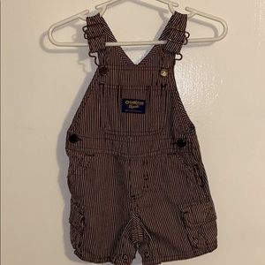 OshKosh B'gosh Vintage Brown & White Overalls